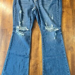 Distressed Blue Women's Jeans